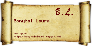 Bonyhai Laura névjegykártya